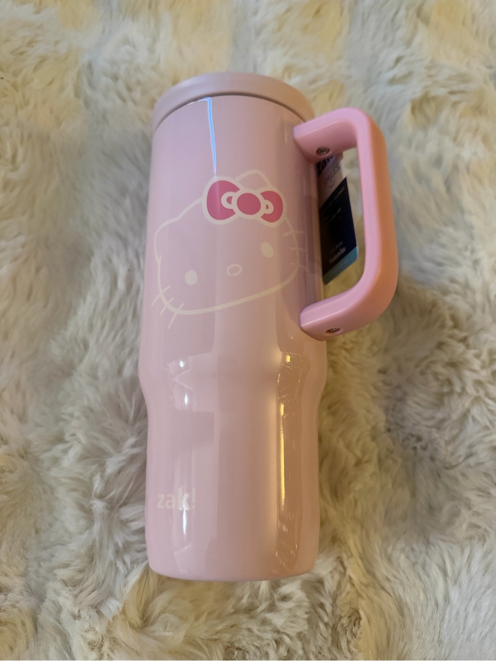New Hello Kitty Pink Insulated Spill-Resistant 24oz Travel Mug with Handle